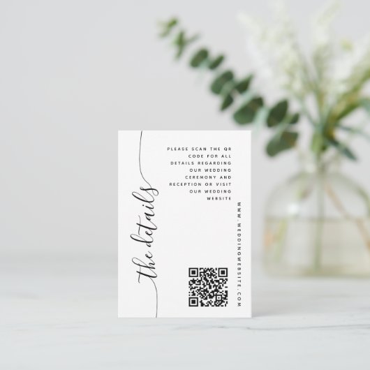 垂直スクリプト結婚の詳細エンクロージャカード エンクロージャーカード (スタンド正面)