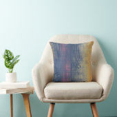 垂直スケッチのグラデーションブラシ青い紫色の黄色 クッション (椅子)