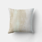 垂直スケッチグラデーションのブラシベージュクリームイエロー クッション (裏面)