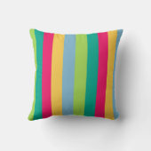 垂直ストライプの抽象芸術枕 クッション (裏面)