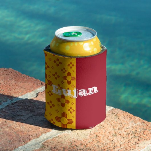 垂直ストライプズシアサンレッドイエローニューメキシコ 缶クーラー (インサイチュ プール)