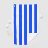 垂直ストライプセーラーブルー&ホワイトパターン ゴルフタオル (インサイチュ)