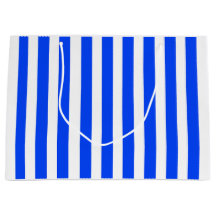 垂直ストライプセーラーブルー&ホワイトパターン