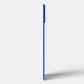 垂直ストライプセーラーブルー&ホワイトパターン Case-Mate iPhoneケース (裏面 / 右)