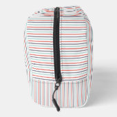 垂直ストライプバッグホワイトトイレトリ男性へー，女性 ドップキット (右)