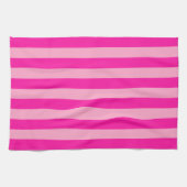 垂直ストライプピンク キッチンタオル (横)