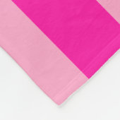 垂直ストライプピンク フリースブランケット (角)