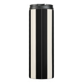 垂直ストライプ白黒ストライプの タンブラー (裏面)