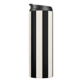 垂直ストライプ白黒ストライプの タンブラー (回転右)