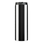 垂直ストライプ白黒ストライプの タンブラー (裏面)