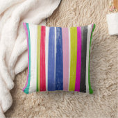 垂直ストライプ クッション (ブランケット)