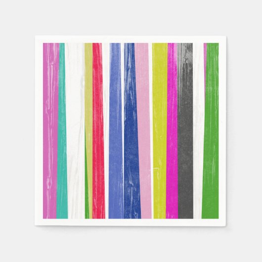 垂直ストライプ スタンダードカクテルナプキン (正面)