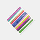 垂直ストライプ スタンダードカクテルナプキン (角)