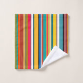 垂直ストライプ バスタオルセット (ウォッシュタオル)