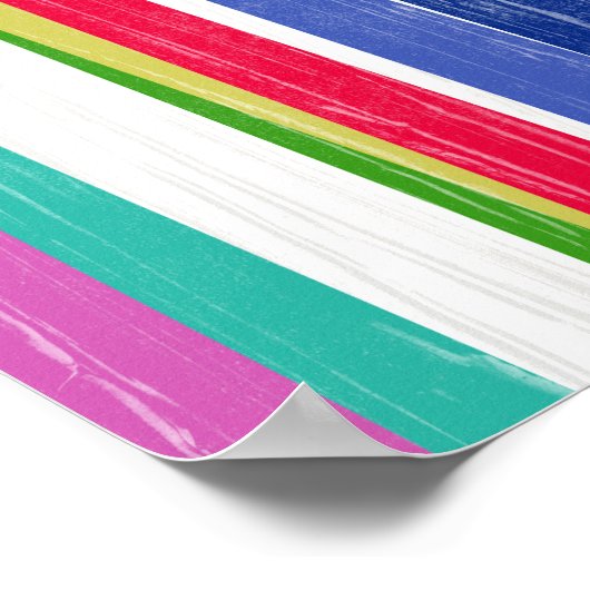 垂直ストライプ ポスター (角)