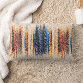 垂直ストライプ、抽象芸術、カラフル、モダン ランバークッション (ブランケット)