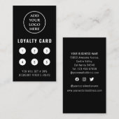 垂直ソーシャルメディアプロフェッショナルビジネスロゴ ロイヤリティカード (正面/裏面)