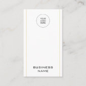 垂直テンプレートモダンのロエレガントゴのアップロード 名刺 (正面)