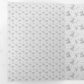 垂直デザイン百二 三つ折りクリスマスカード (内部最初)