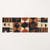 垂直デザイン（アフリカ要素あり） ヨガマット (正面(横))