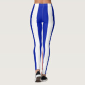 垂直デザストライプのイナー~赤~白~青~ レギンス (裏面)