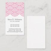 垂直トレンディーピン日本のク波パターン 名刺 (正面/裏面)