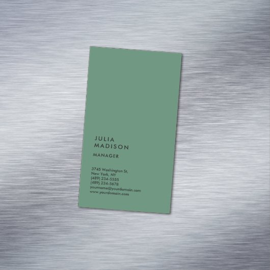 垂直トレンディー管理者コンサルタント マグネット名刺 (インサイチュ)