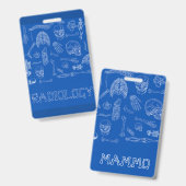 垂直バッジの仲間 バッジ (表裏)