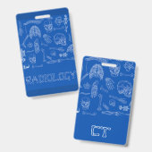 垂直バッジの仲間 バッジ (正面＆裏面)