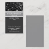 垂直バンド – コンピュータキーボード 名刺 (正面/裏面)