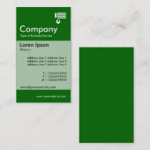 垂直バンド – 緑(006600) 名刺 (正面/裏面)