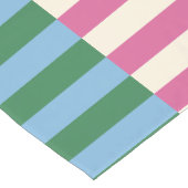 垂直パタカラフルーンストライプの ショートテーブルランナー (コーナー)