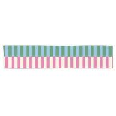 垂直パタカラフルーンストライプの ショートテーブルランナー (横)