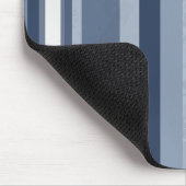 垂直ブルーストライプ マウスパッド (コーナー)