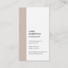 垂直プレミアムリネンミニマルモダンリスト 名刺