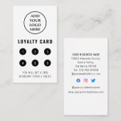 垂直プロフェッショナルビジネスロゴソーシャルメディア ロイヤリティカード (正面/裏面)