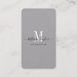 垂直プロフェッショナルプレミアムグレー署名写真 名刺