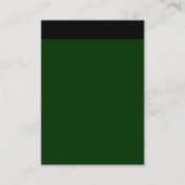 垂直ヘッダー – 濃い緑の黒003300 名刺 (裏面)