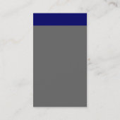 垂直ヘッダー – 青(グレーと白) 名刺 (裏面)