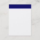 垂直ヘッダー – 青（白） 名刺 (裏面)