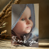 垂直ベビー写真誕生のお知らせ ポストカード