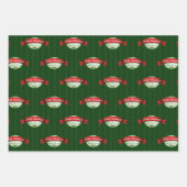 垂直ホリストライプのーベリーフェリーズ ラッピングペーパーシート (正面3)