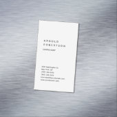 垂直ホワイトトレンディーコンサルタントの名刺 マグネット名刺 (インサイチュ)