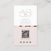 垂直ホワイトローズ金ゴールド猶予 名刺 (裏面)