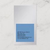 垂直メタリックシルバーブループロフェッショナル平野 名刺 (裏面)