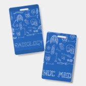 垂直メディカルバッジの仲間 バッジ (正面＆裏面)