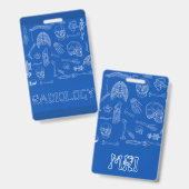 垂直メディカルバッジの仲間 バッジ (正面＆裏面)