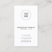 垂直モダンテンプレートバエレガントーコードQRコード 名刺 (裏面)