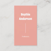 垂直モダンデザイン | QRコードとソーシャルリンク 名刺 (正面)