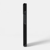 垂直モダンモノグラム白黒 iPhoneケース (左側面)